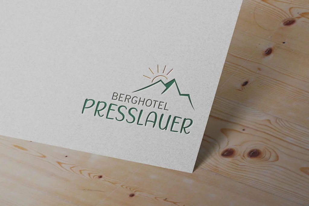 Logo Mockup Berghotel Presslauer