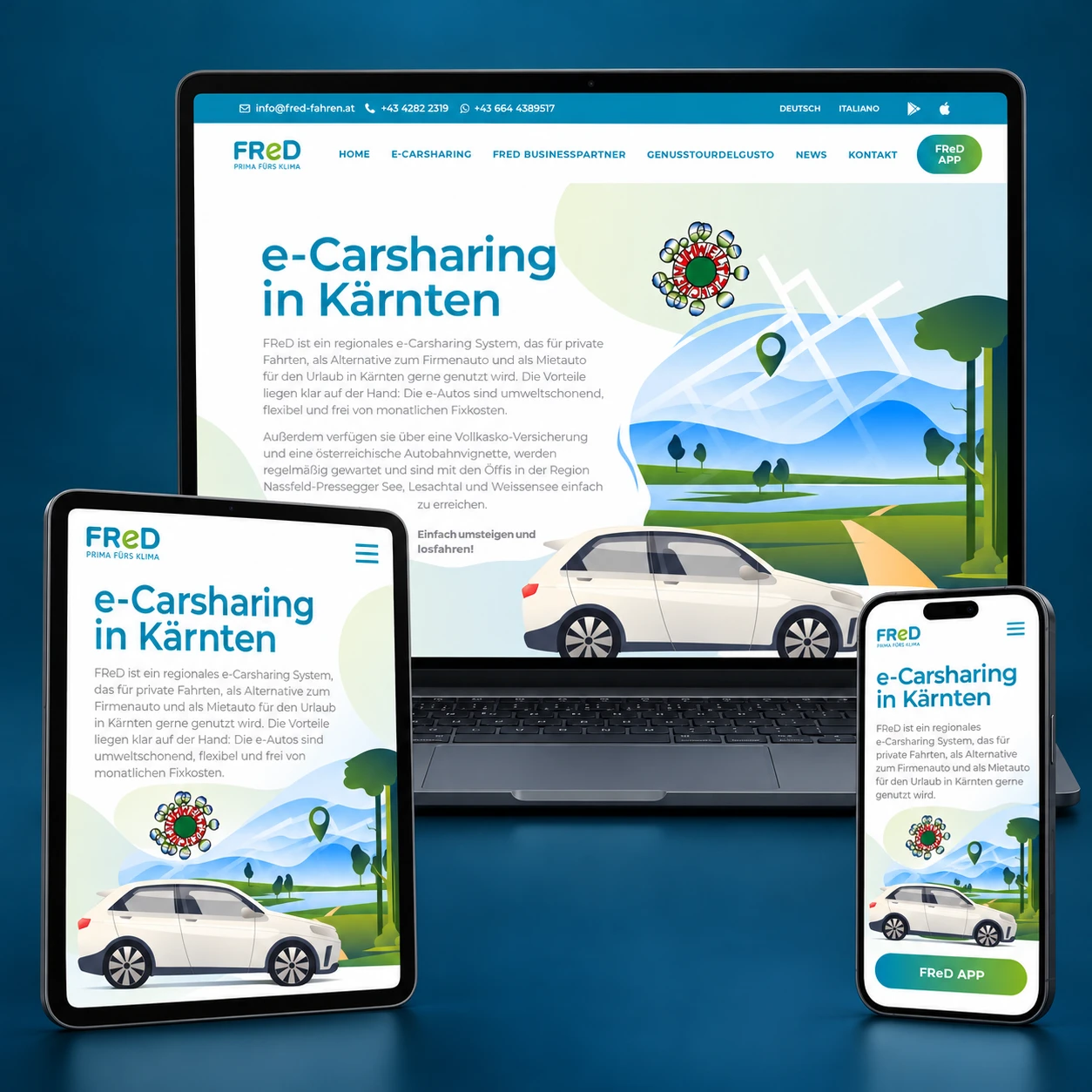 Das Kreativbüro | Fred Fahren | Website | Referenzen